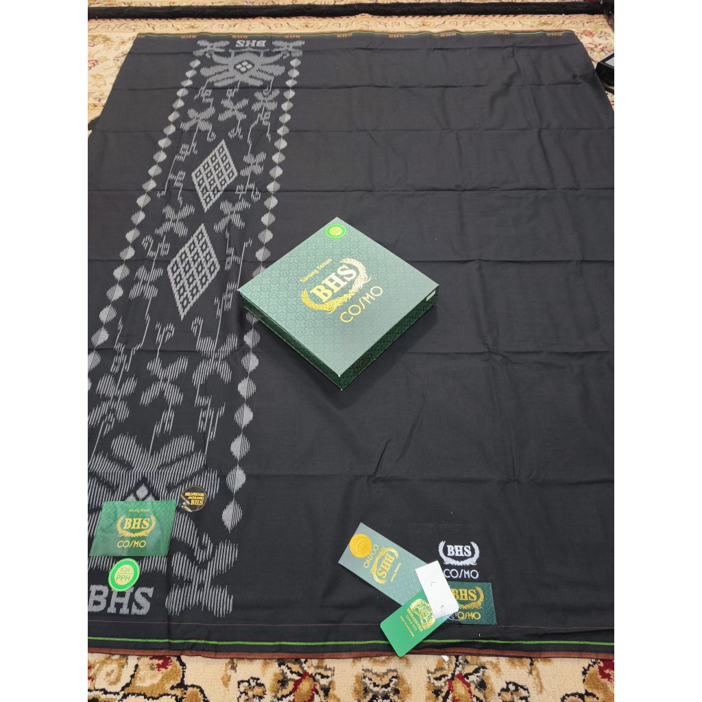 SARUNG BHS COSMO HITAM POLOS || BHS COSMO TYPE GOLD TERMURAH