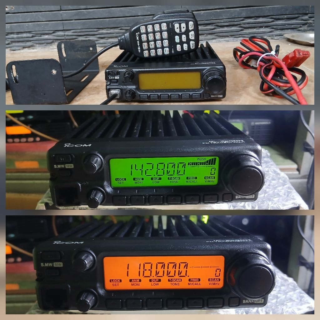 RIG ICOM IC-2200H BLACK STIKER BLACK VHF AIRBAND MULUS ORIGINAL JAPAN