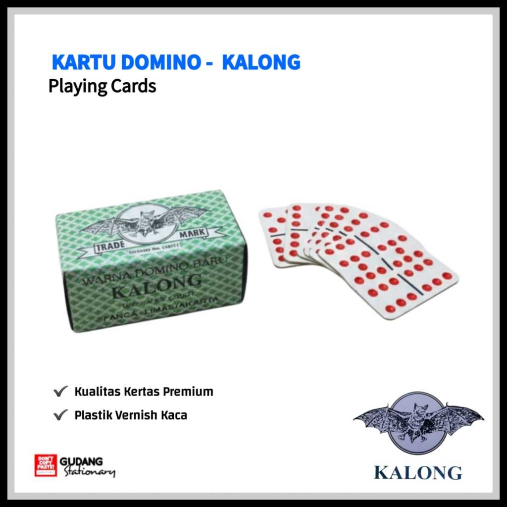 Kartu Domino KALONG Original | Kartu Gaple High Quality
