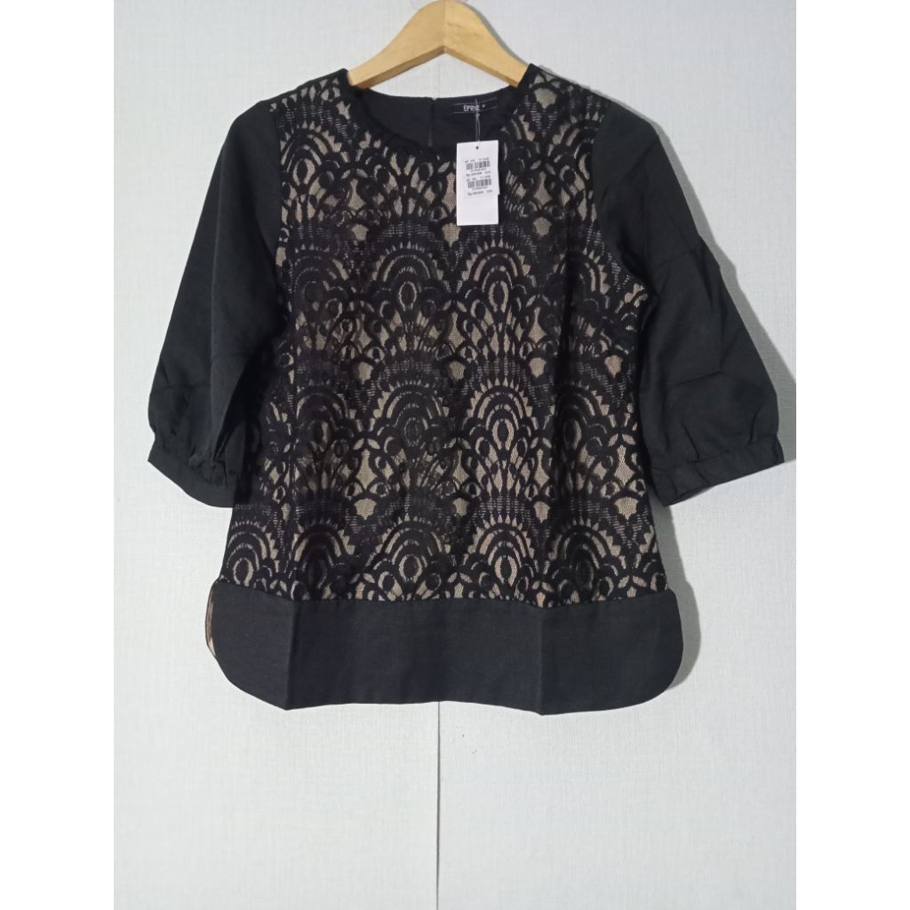 Eprise - Atasan Kombinasi Brokat Size M