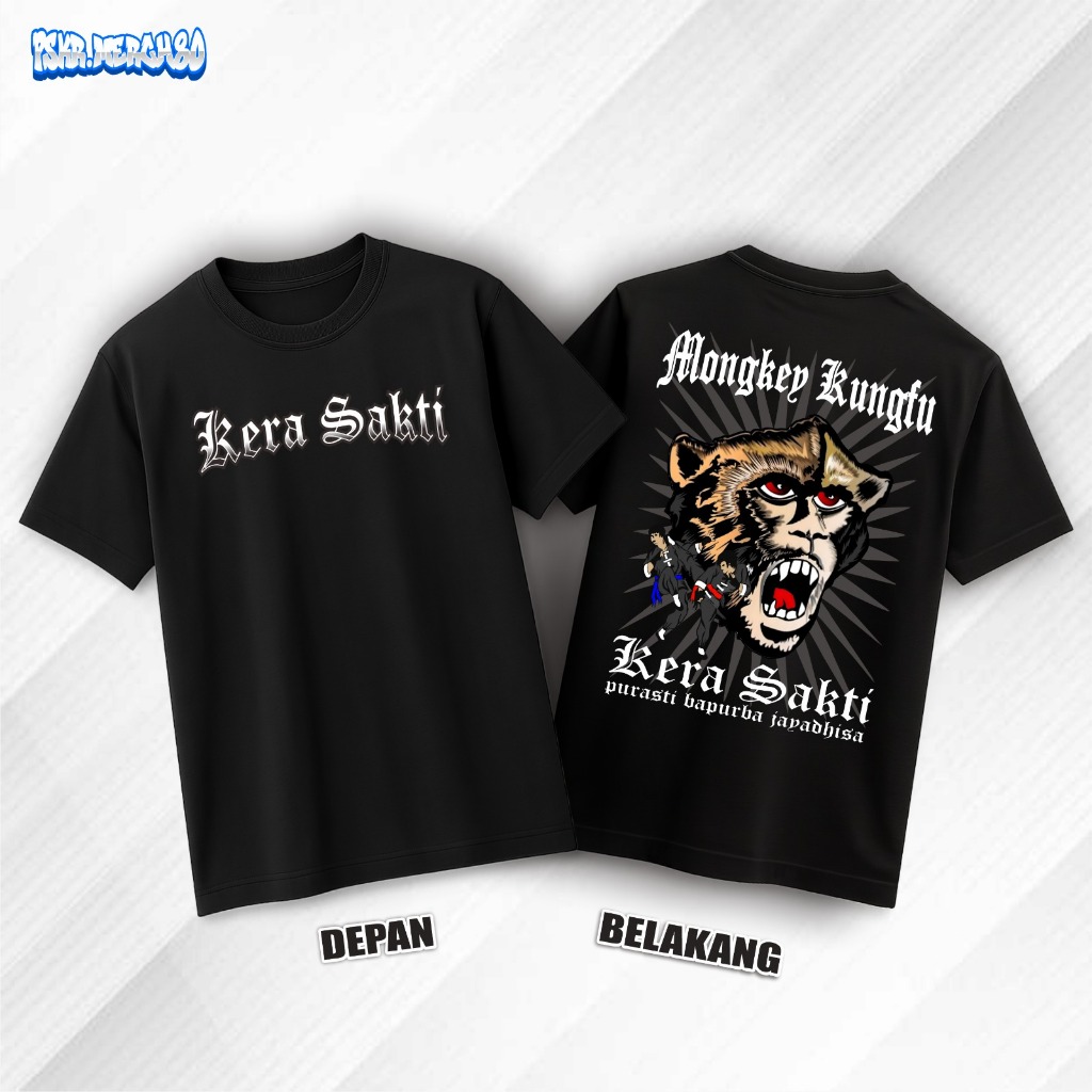Kaos IKSPI Kera Sakti - Pakem Lawasan Mongkey Kungfu - Tshirt Distro Cotton Combad 30s Tebal Free St