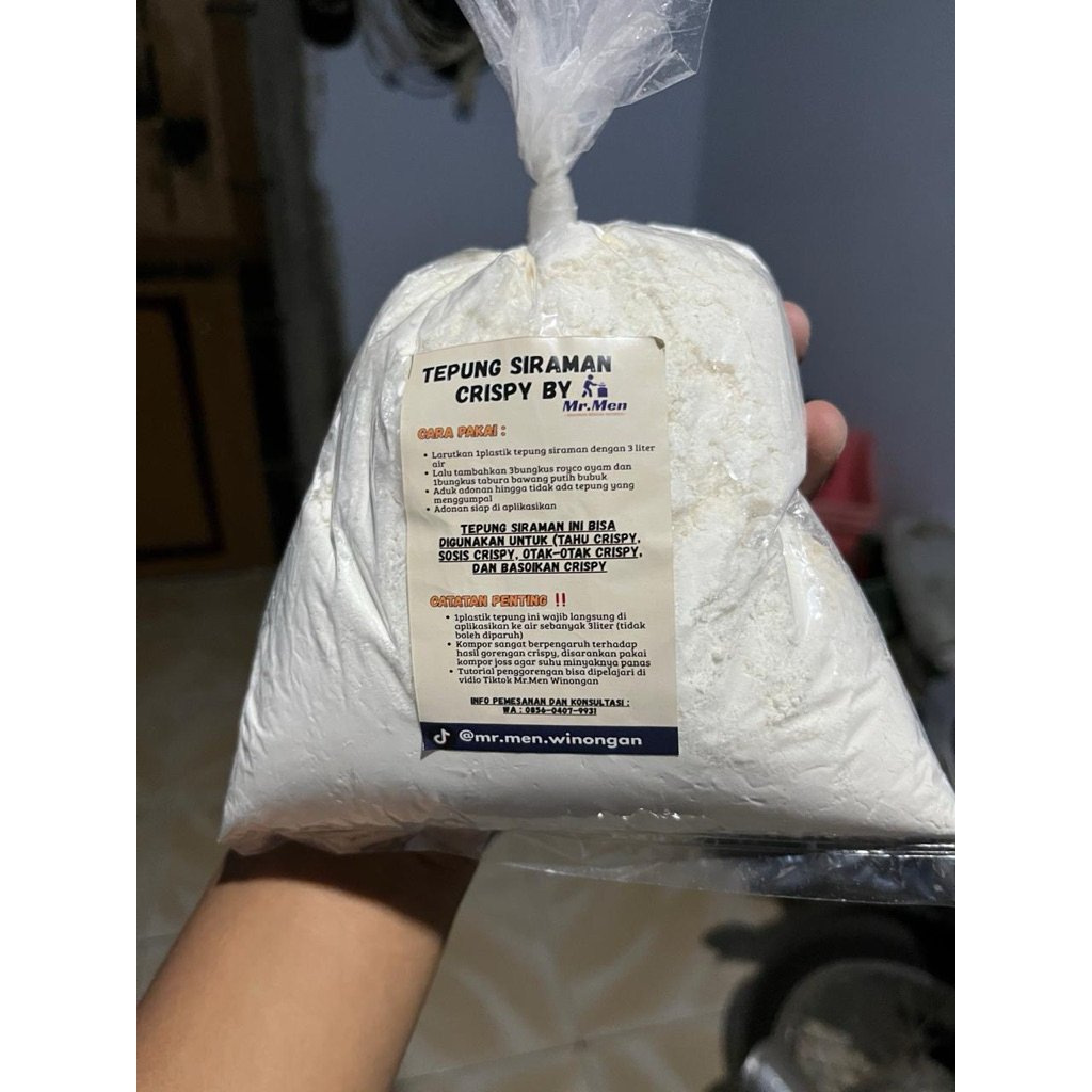 Tepung adonan untuk tahu crispy, sosis crispy, otak-otak crispy