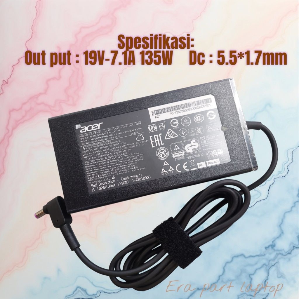 Adaptor Charger Acer Nitro 5 AN515-31 AN515-41 AN515-42 AN515-43 AN515-44 AN515-51 AN515-52 AN515-53