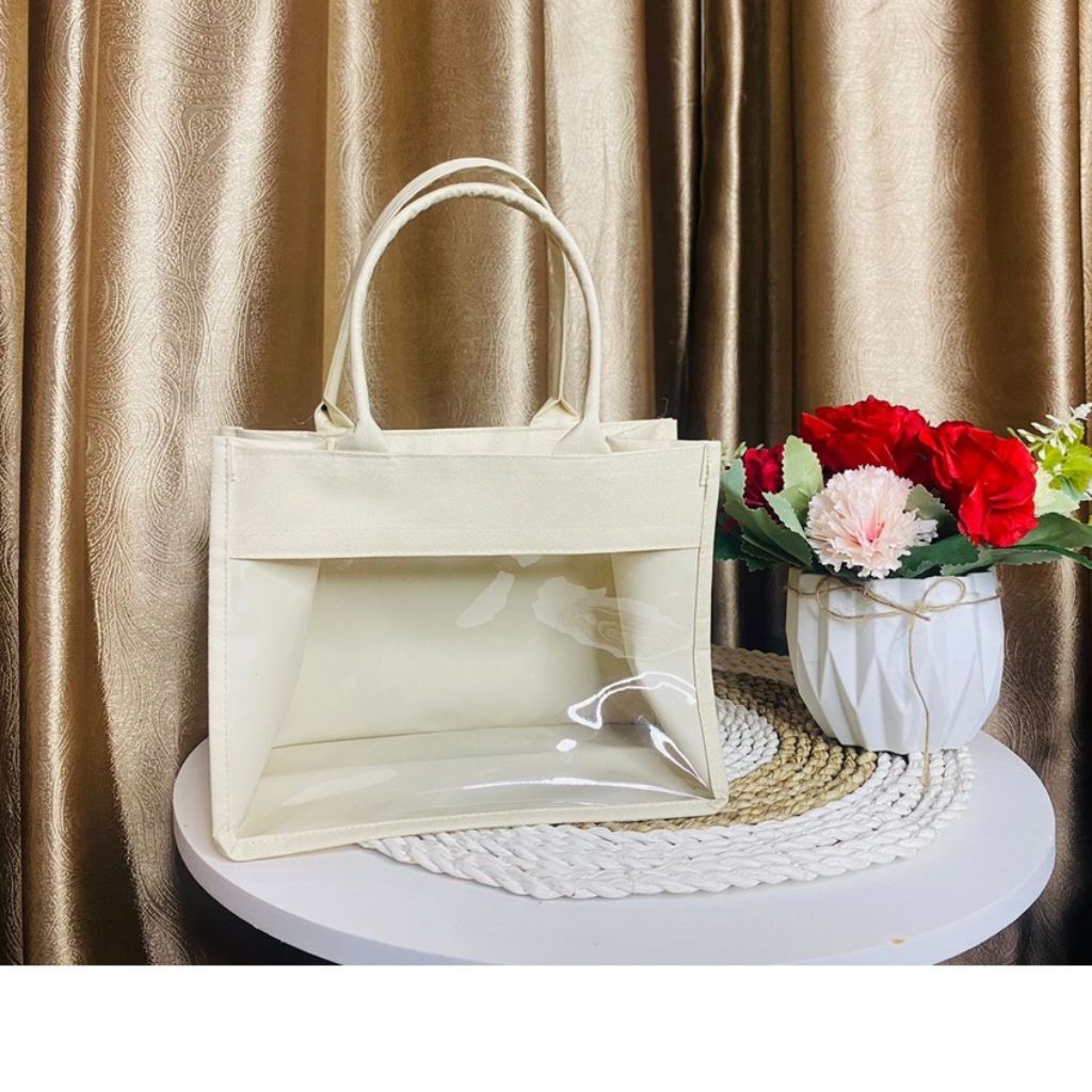 Tas Hampers Lebaran Mika Kanvas Bening Transparan