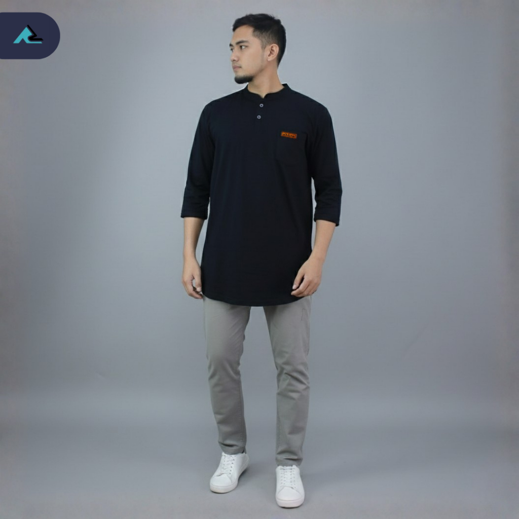 AZLINA Koko Kaos Pria Model Simpel