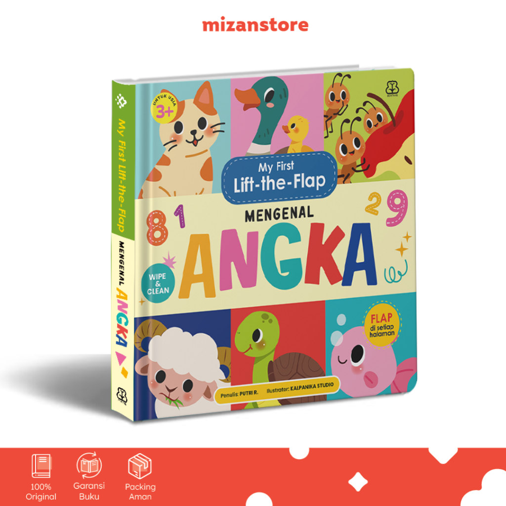 Bentang Kids - Buku Anak My First Lift-the-Flap: Mengenal Angka (Boardbook) - Mizan Medan