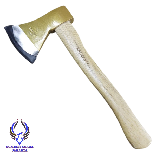 Kampak Mas Gagang Kayu 700 Gram Kapak Belah Potong Kayu Besar 700g Berkualitas SUJ