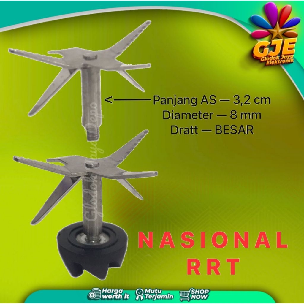 PISAU BLENDER NATIONAL RRT 6MATA