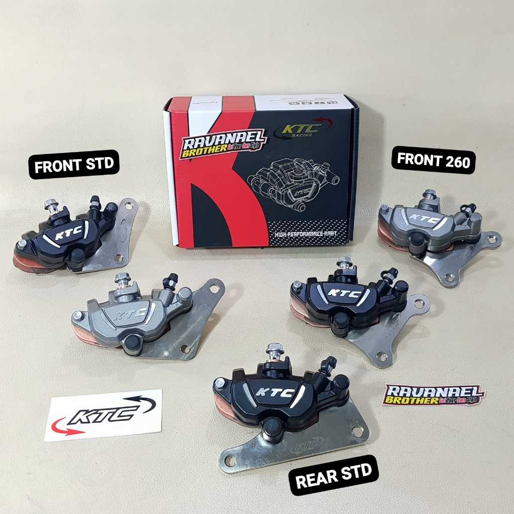 Caliper Kaliper Rem Depan KTC Racing HYLOZ 2P 2 Piston Depan NMAX Aerox 155 / Belakang N-Max New Old
