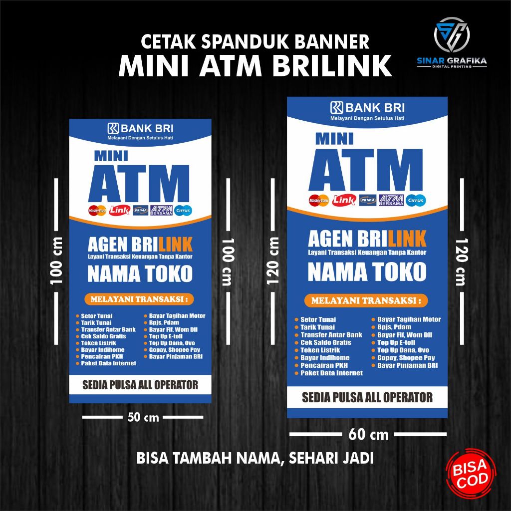 Banner Mini ATM | Cetak Spanduk Mini ATM