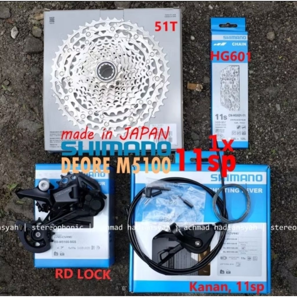 Mini Groupset Shimano Deore M5100 11 Speed 51T