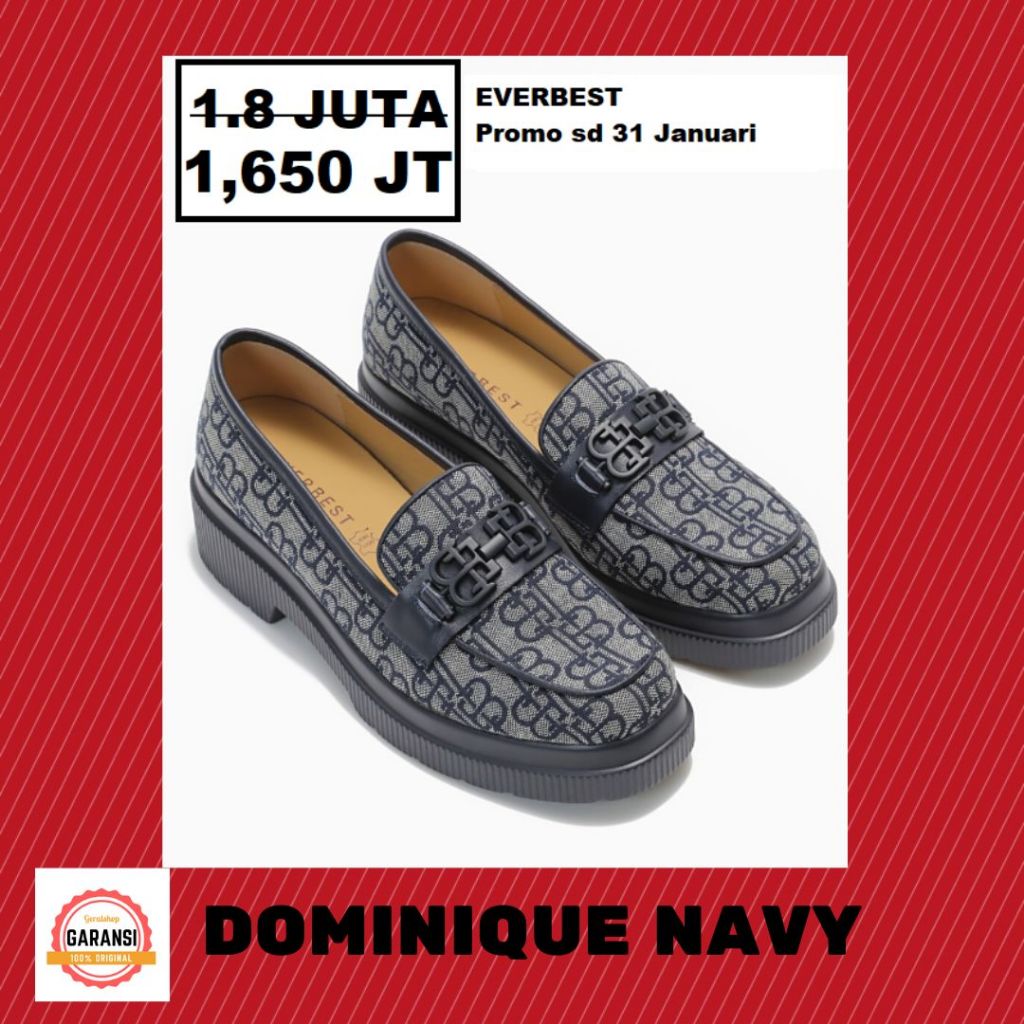 Sepatu flat everbest Wanita perempuan cewe cewek EVERBEST ORIGINAL 100% seri DOMINIQUE