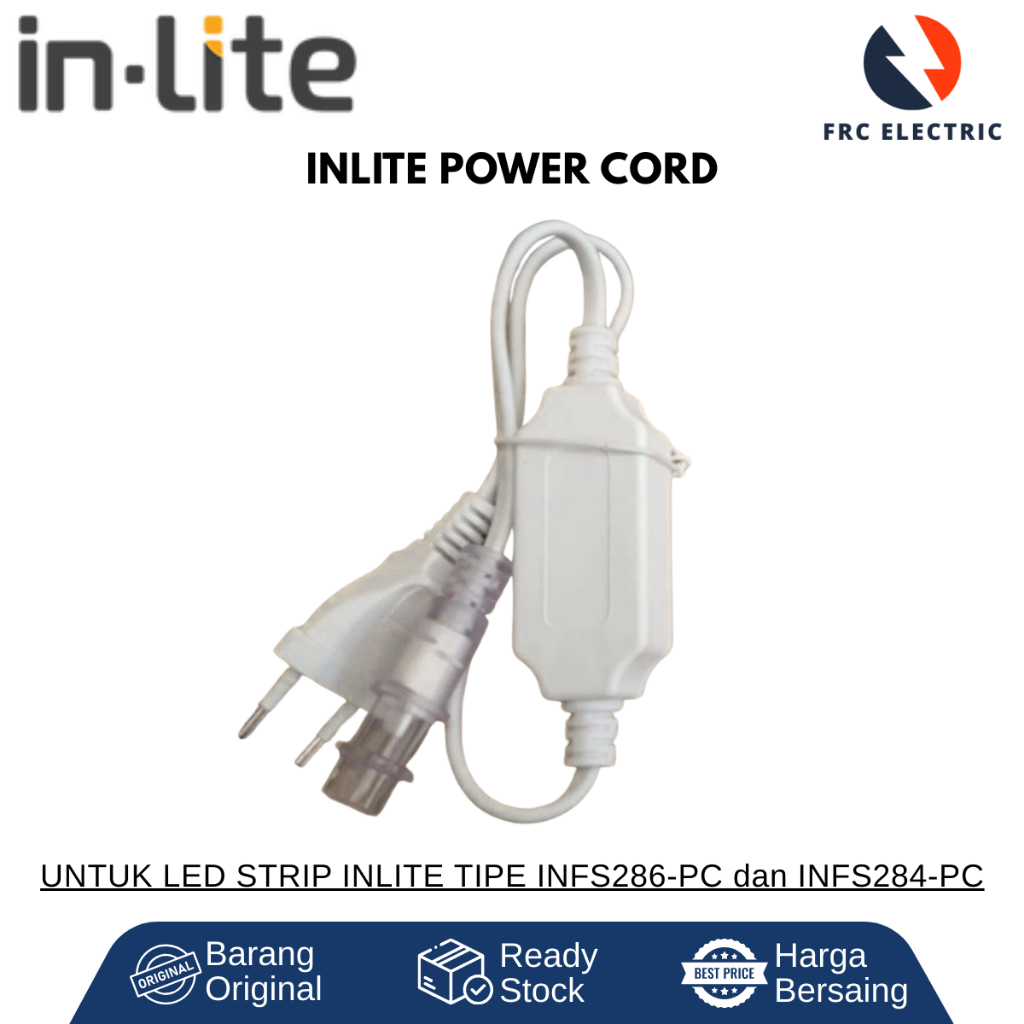 Power Cord Flexible Strip Inlite INFS286 INFS284 - Adaptor Lampu LED Strip