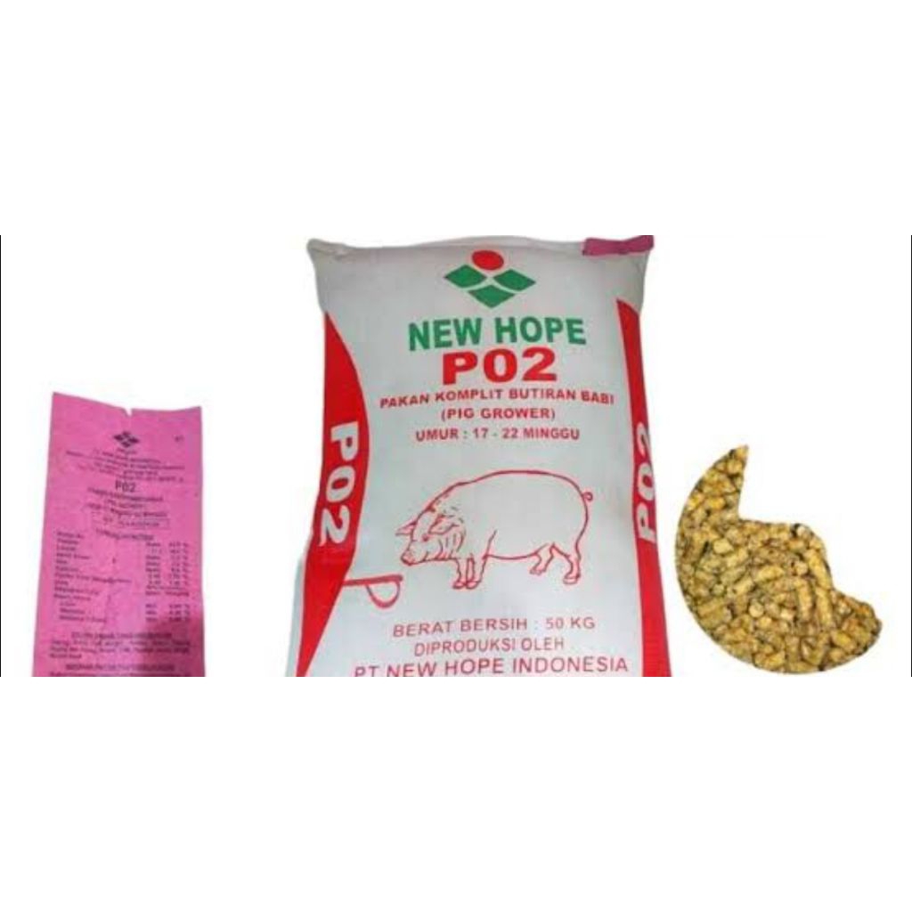 New hope p02 pellet pakan babi