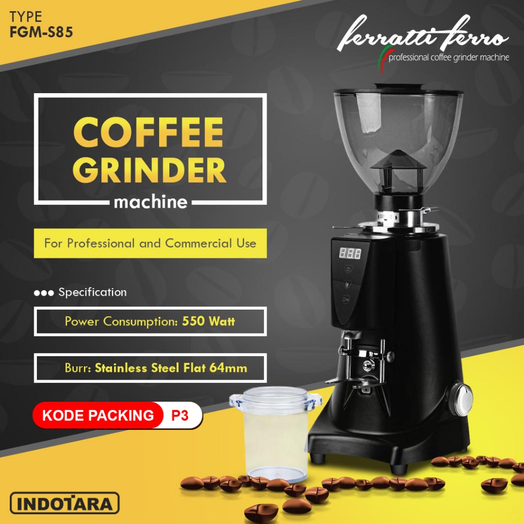 Coffee Grinder Ferratti Ferro Grinder Machine FGM-S85