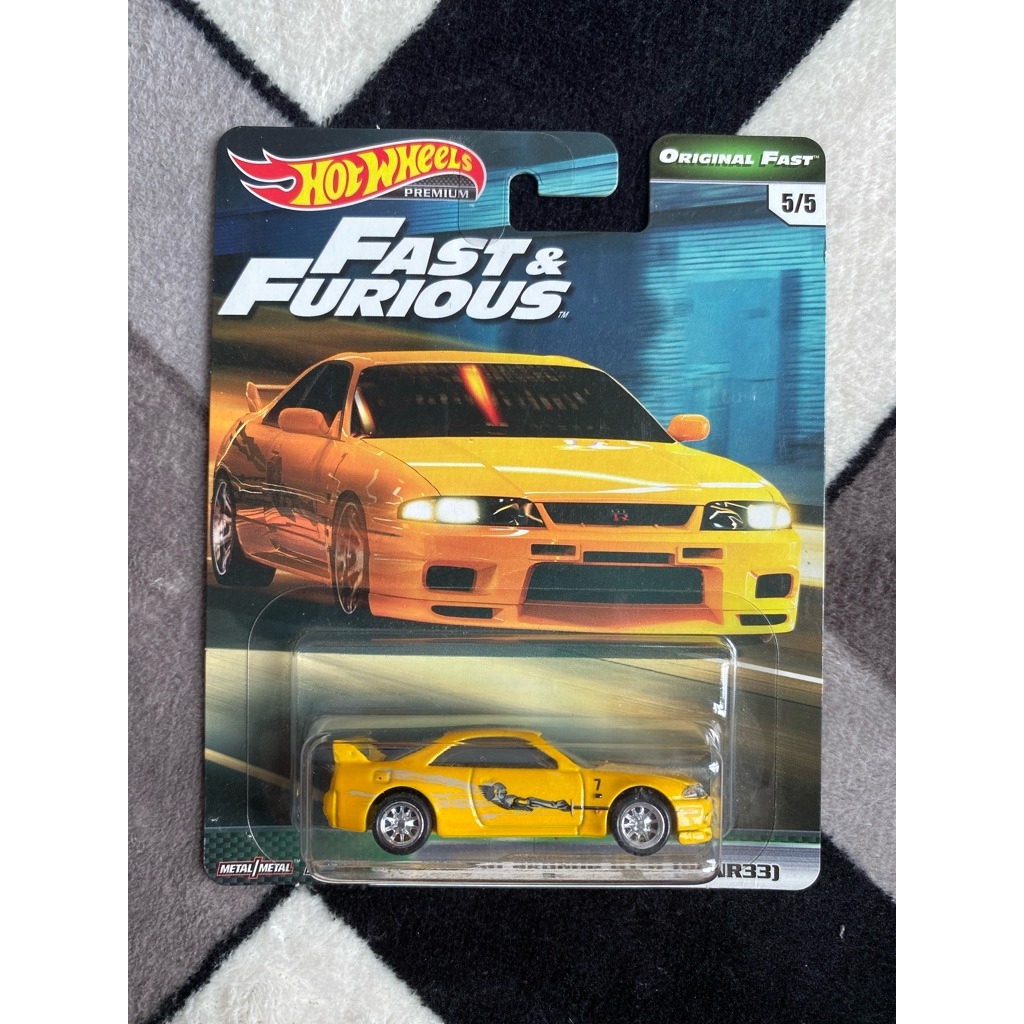 Hotwheels Premium Nissan Skyline GT-R (BCNR33) Fast & Furious FF Original Fast