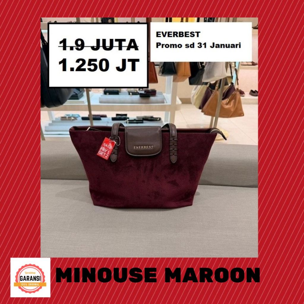 Tas Everbest wanita seri MINOUSE satchel bag SALE original 100%