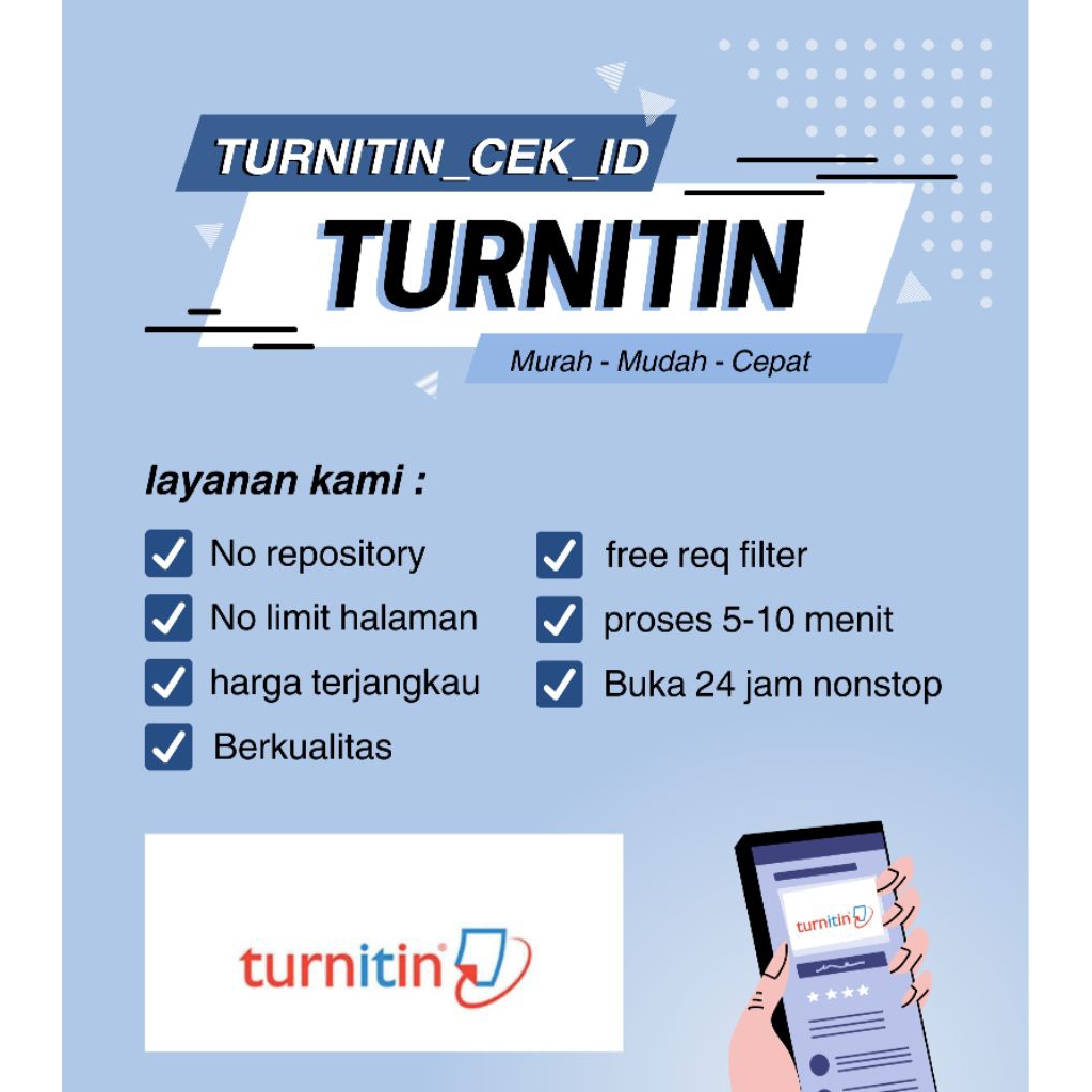 cek turnitin no repository
