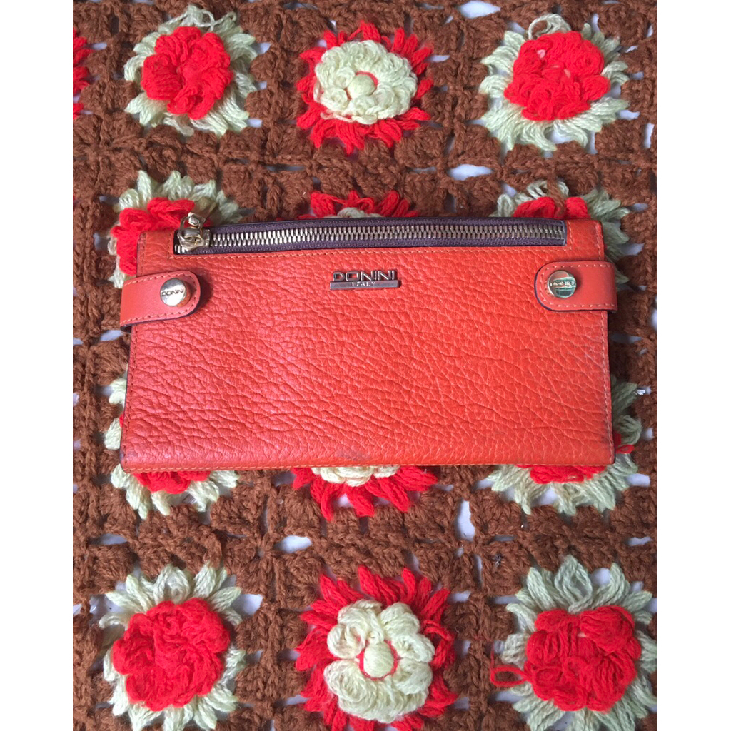 Dompet Orange Donini Italy (Preloved)