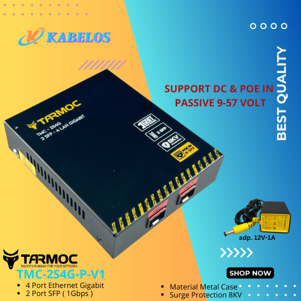 Switch 4 Port Gigabit + 2 SFP Uplink POE | Switch Hub 4 Port Unmanaged