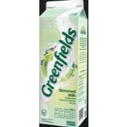 GREENFIELDS FRESH MILK SKIMMED 1000ML TANPA TUTUP 1 CTN 12 PCS