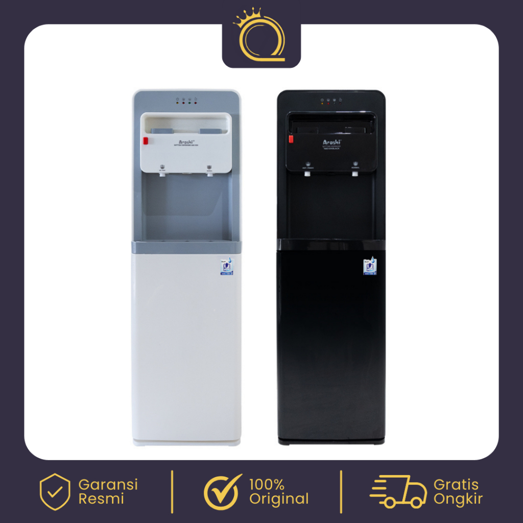 ARASHI Dispenser Air Galon Bawah Low Watt ABD-03N Bottom Dispenser Hot & Normal