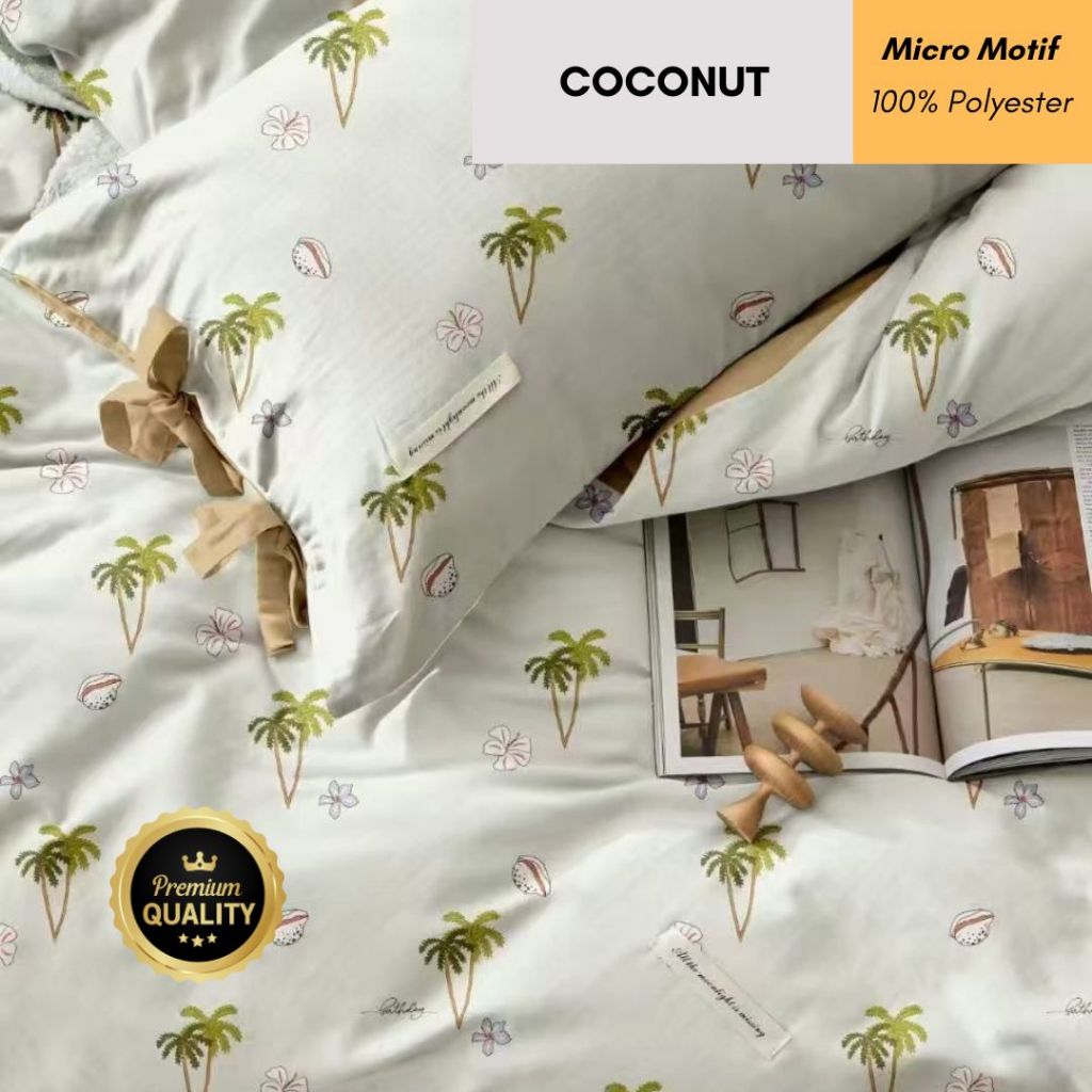 [MICROTEX] Bahan Kain Sprei Microtex Motif 100% COCONUT