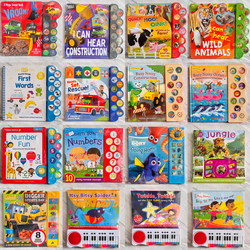 Buku BBW - Mega Sound Book Construction / Tonka / Snow White / Digger Sports Day / Magic Toy Box / N