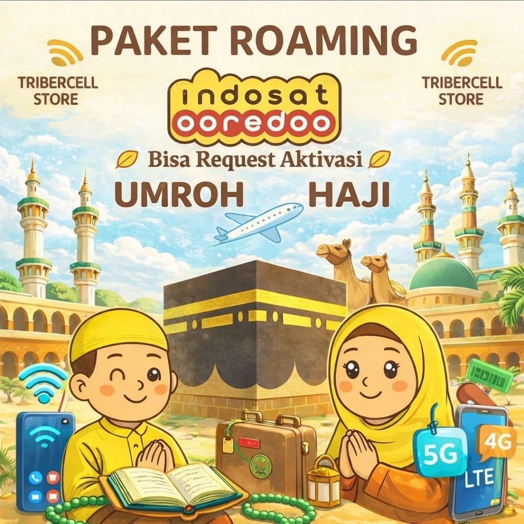 Promo Paket kuota internet umroh dan haji indosat