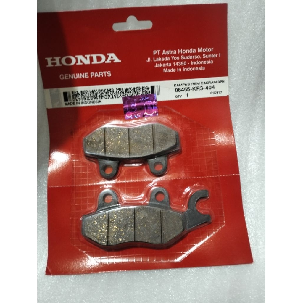 kampas rem cakram depan-06455-KR3-404- Supra x 125 ORI