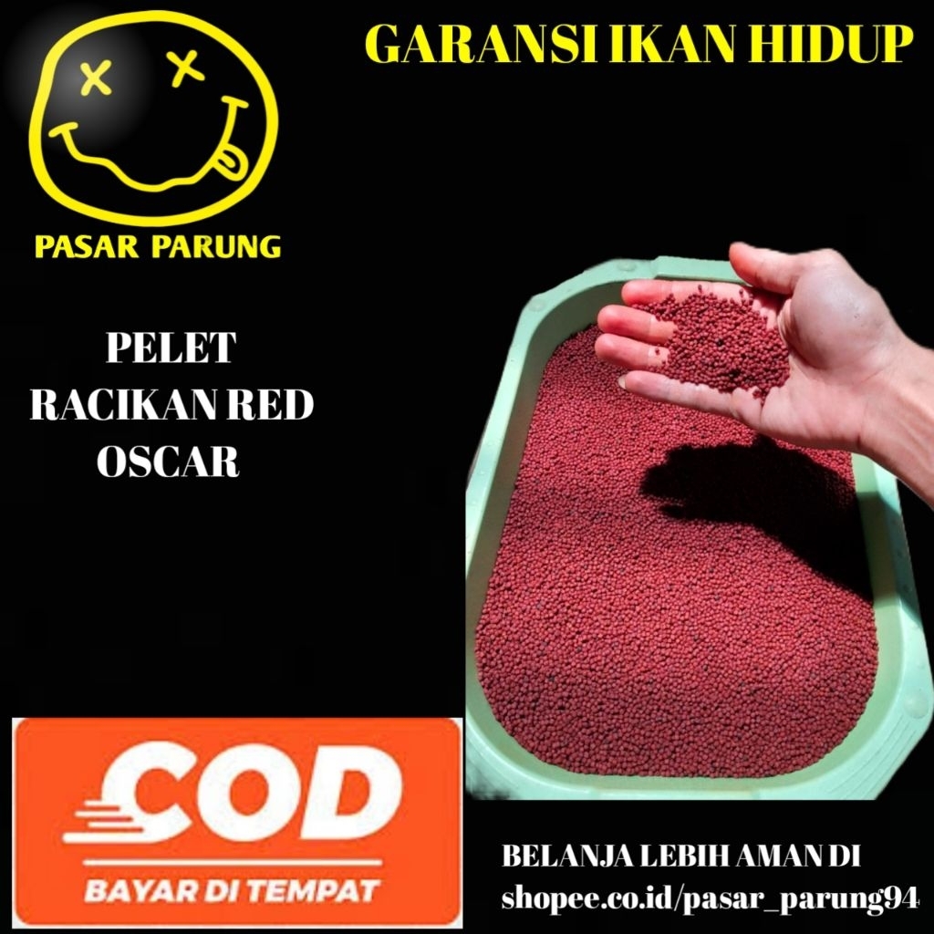 pelet racikan red Oscar dijamin AMPUH 30gr