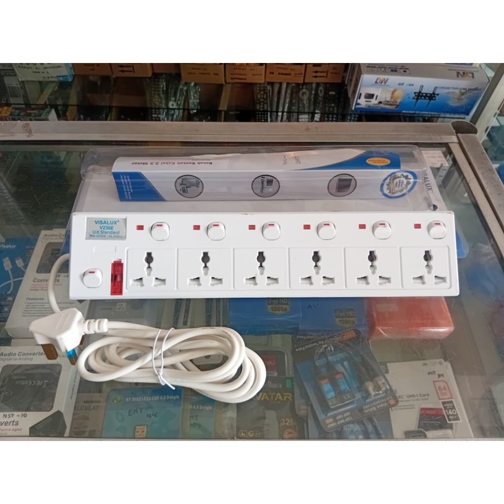 Extension/Colokan Kabel visalux V236E(6way )(Hanya Khusus Batam)