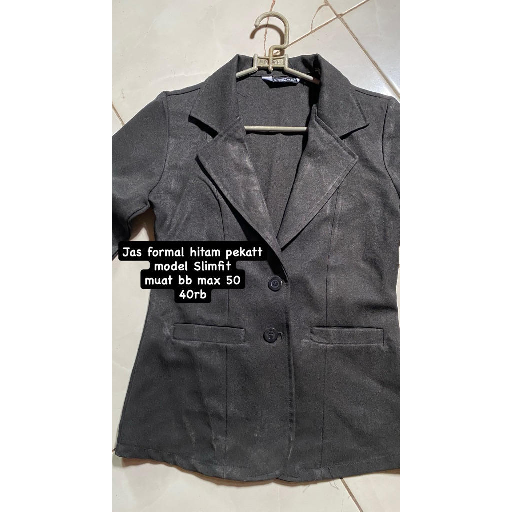 Jas formal wanita hitam pekatt