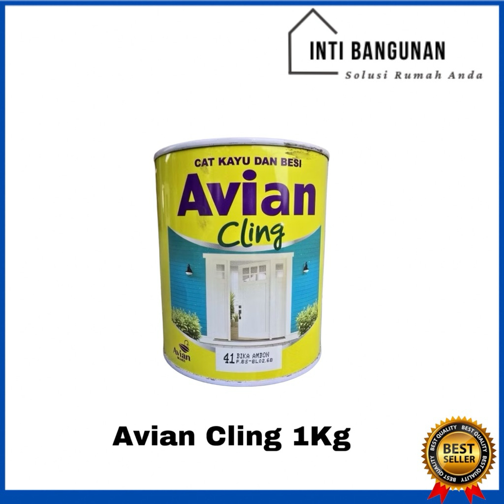 Cat Kayu Besi Avian Cling 1kg 1 kg 0.85L Ekonomis Super White Black Matt Warna Lengkap Cet Minyak Ku