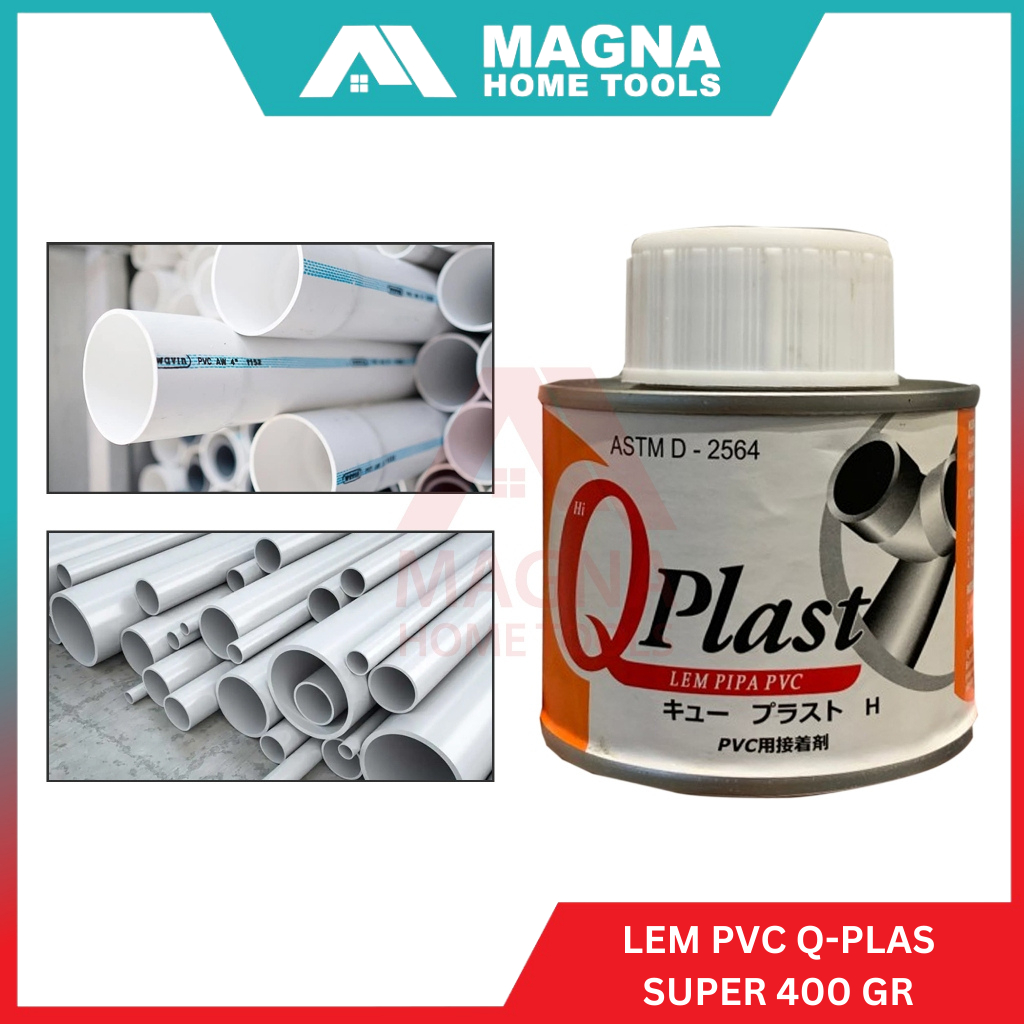 LEM PIPA PRALON PERALON PVC QPLAST SUPER 400GR
