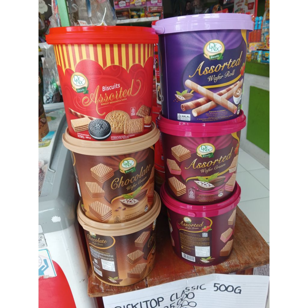 DENEX BISCUITS ASSORTED WAFER CREAM & BISKUIT ASSORTED BERANEKA RASA