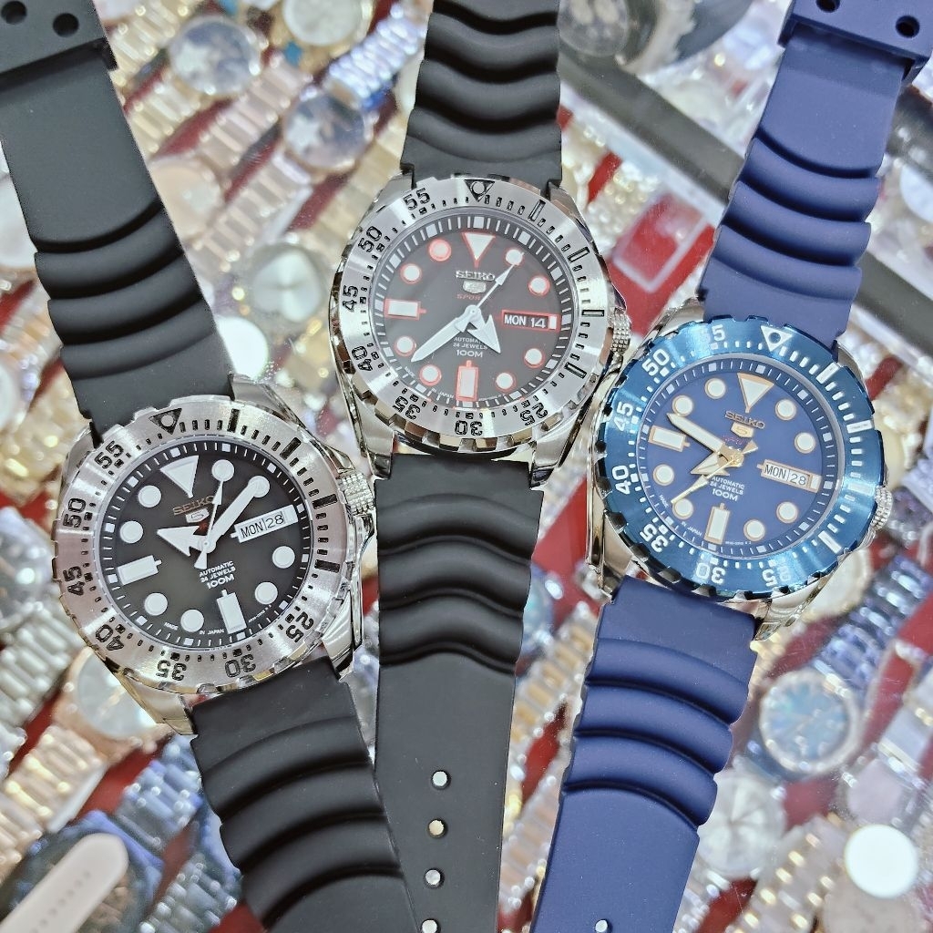 Jam Tangan Pria Seiko 5 Sports Automatic Strap Rubber