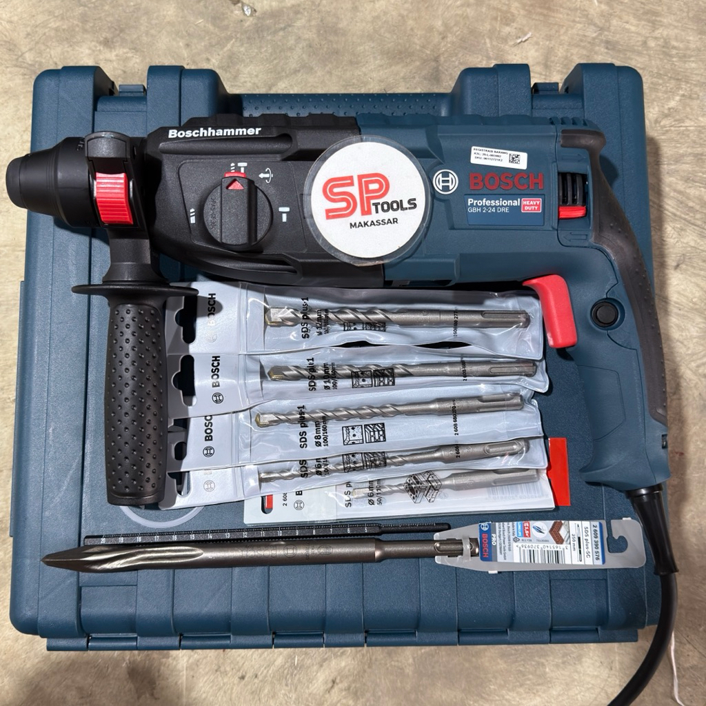 MESIN BOR BETON TEMBOK BOBOK TANGAN 24MM BOSCH GBH 2-24 DRE GBH224DRE GBH 2-24 DRE