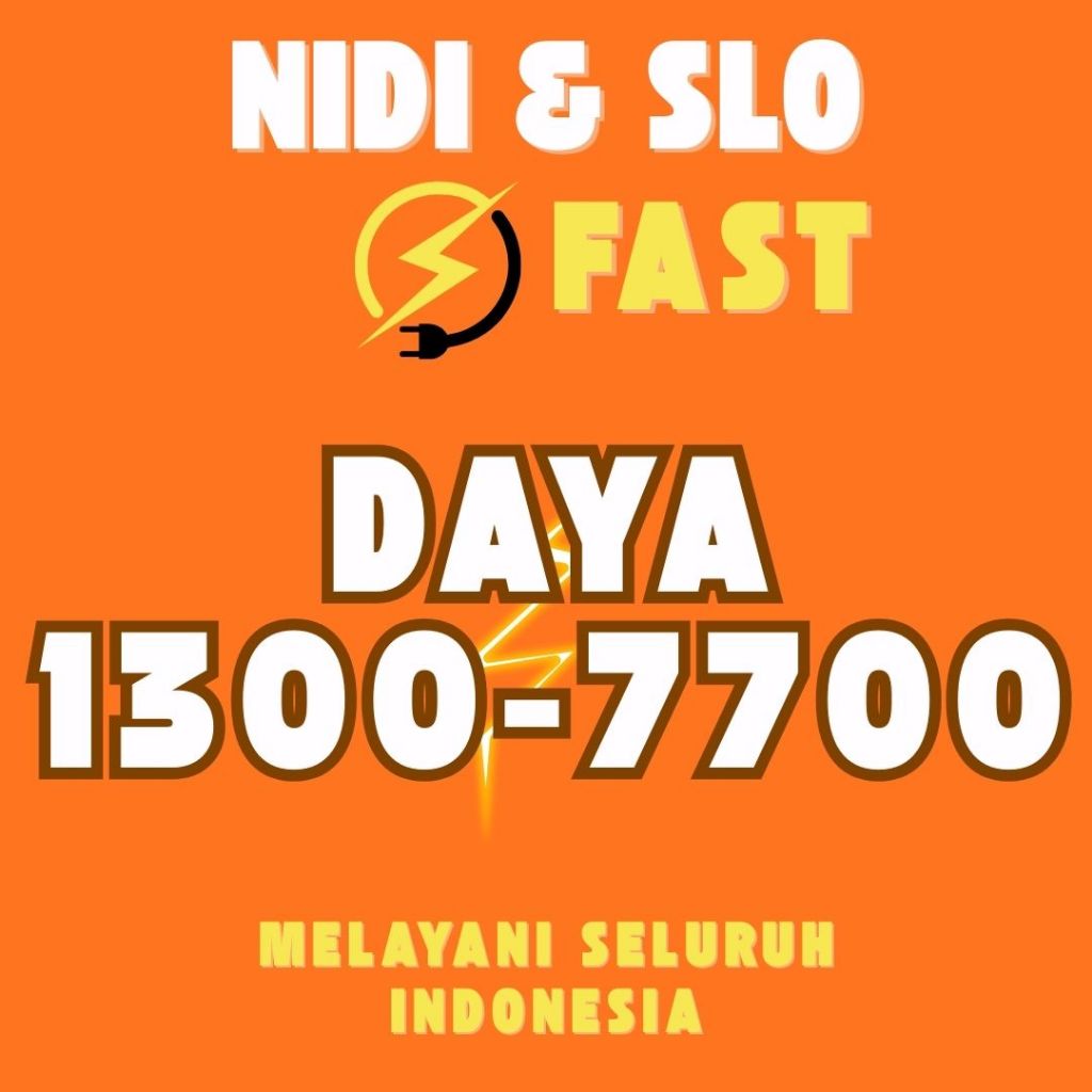 NIDI SLO  PLN SATU PAKET  KHUSUS DAYA 1300, 2200, Dst UNTUK PASANG BARU LISTRIK