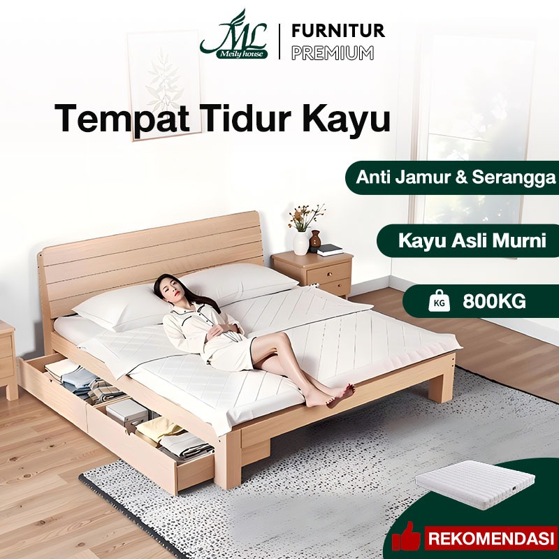 Dipan Tempat Tidur Kayu Dipan Minimalis Divan Kasur Kayu Divan Sandaran Tempat Tidur Ranjang Kasur