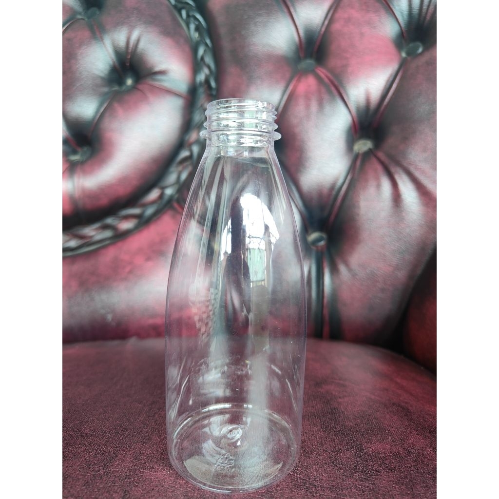 Botol Plastik gemoy 400ml - Tutup Segel, Warna Hitam