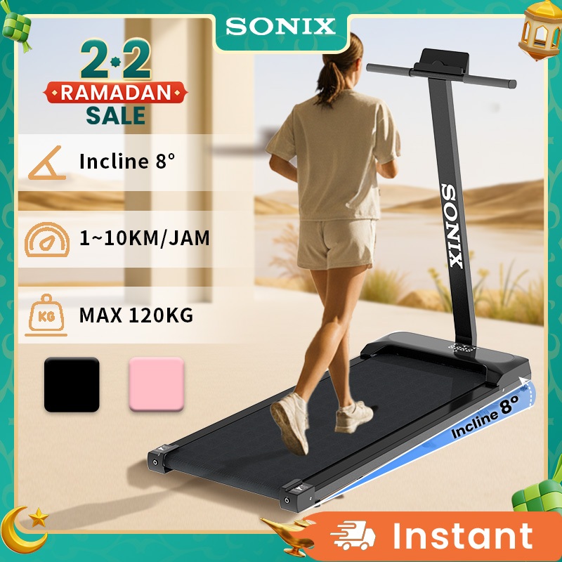 Sonix Treadmill Incline T Model Sport Treadmill Sudut 8 Sudut Electric Low Watt Dapat Dilipat Runnin