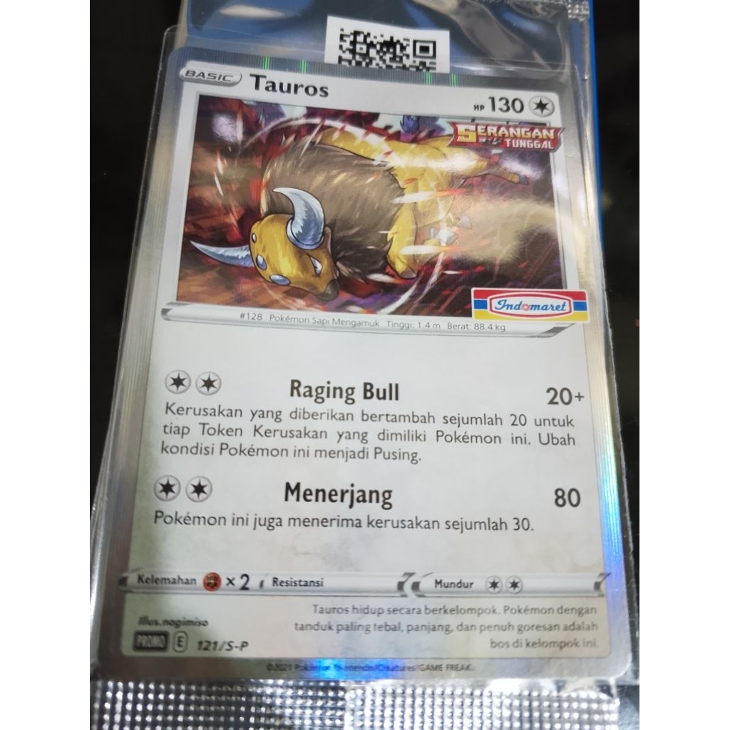 Pokemon TCG TAUROS holo indomaret