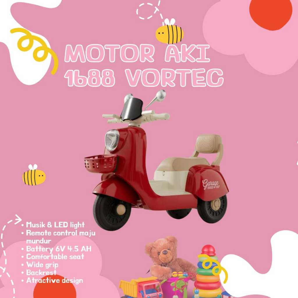 Motor aki scoopy vespa 2232 exotic remot/ motor aki 518AK / Motor aki 1688 Vortec/ motor AKI 808 Vor