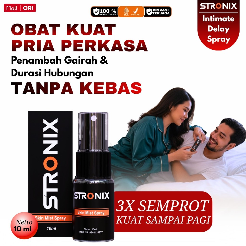 0BAT KUAT PRIA TAHAN LAMA STRONIX ORIGINAL 100% BPOM TANPA KEBAS