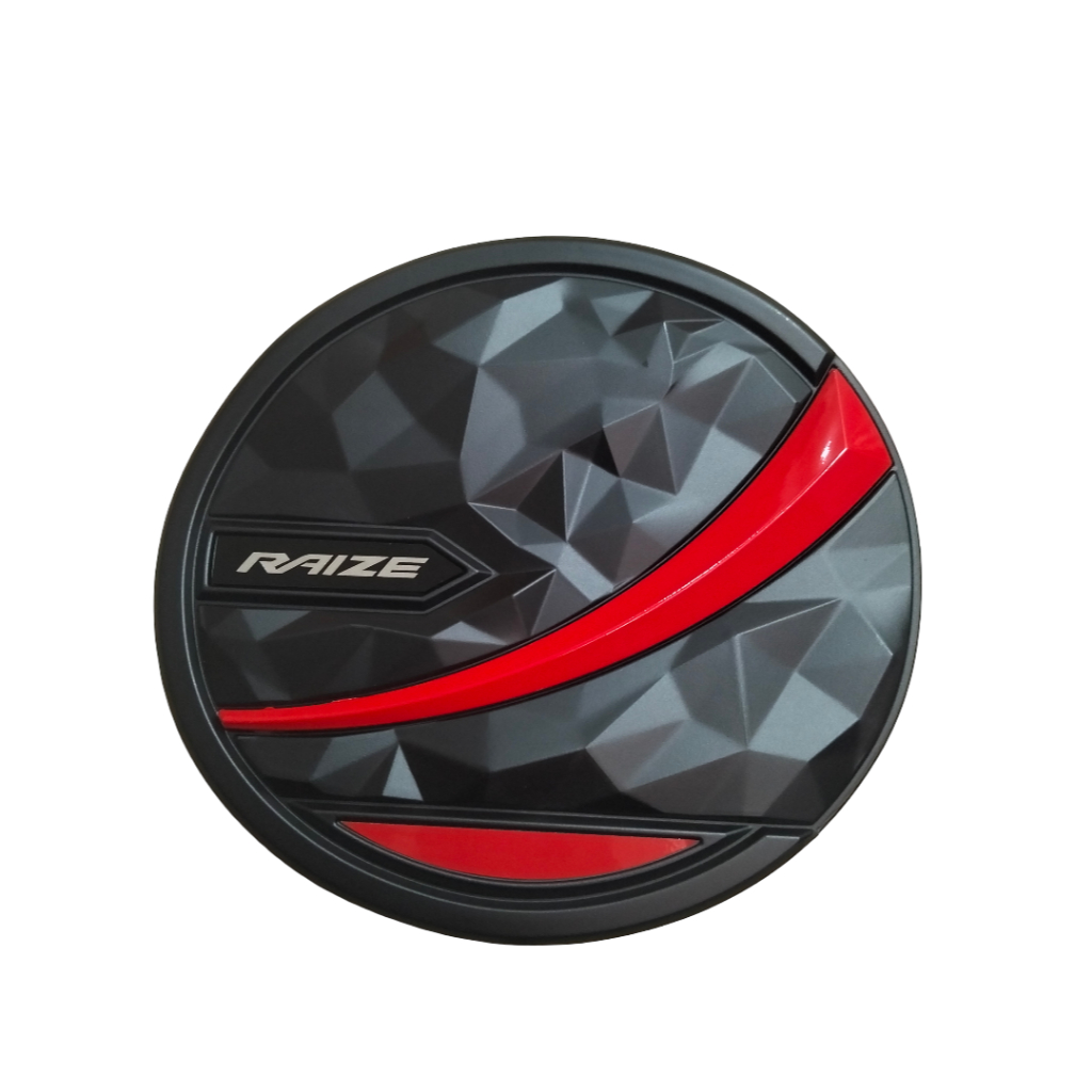 Tank Cover Mobil Raize Hitam Lis Merah