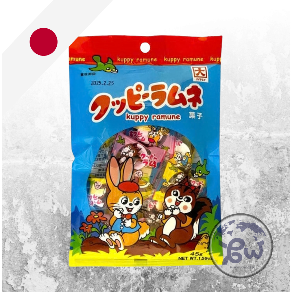 [READY] Kakudai Kuppy Ramune 45g Permen Jepang