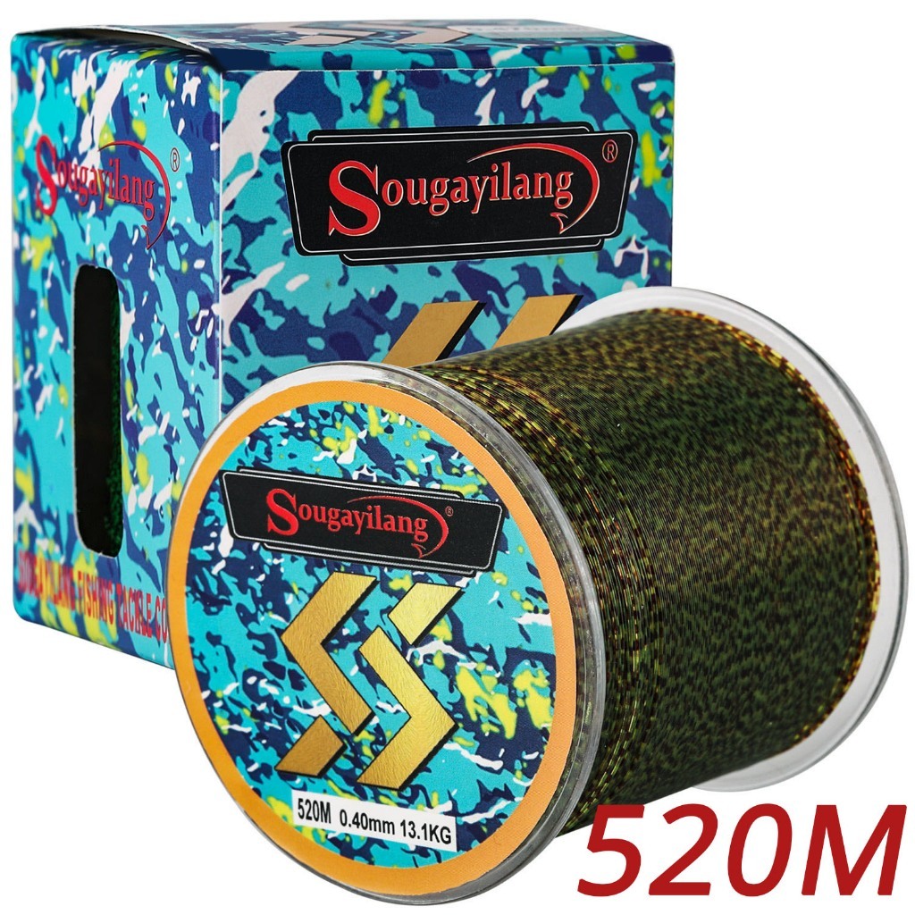 NEW Sougayilang Senar Pancing Nilon 150m 520m 0.14mm-0.47mm Senar Pancing Bintik-bintik Tak