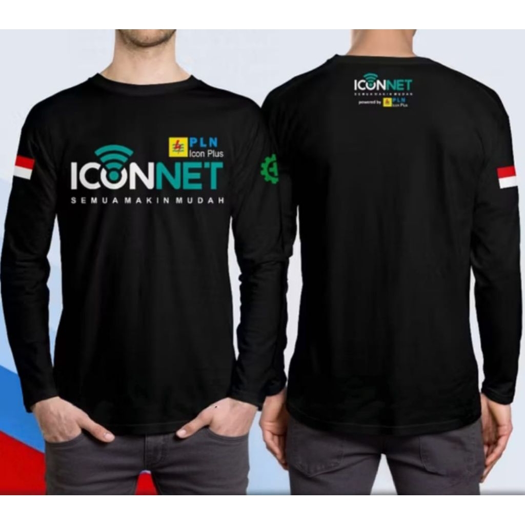 Kaos Pln Iconnet Lengan Panjang Kaos Distro Unisex