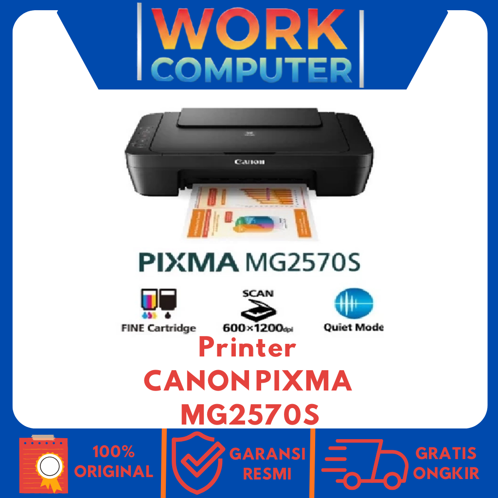 Printer CANON PIXMA MG2570S/ Include Tinta Original